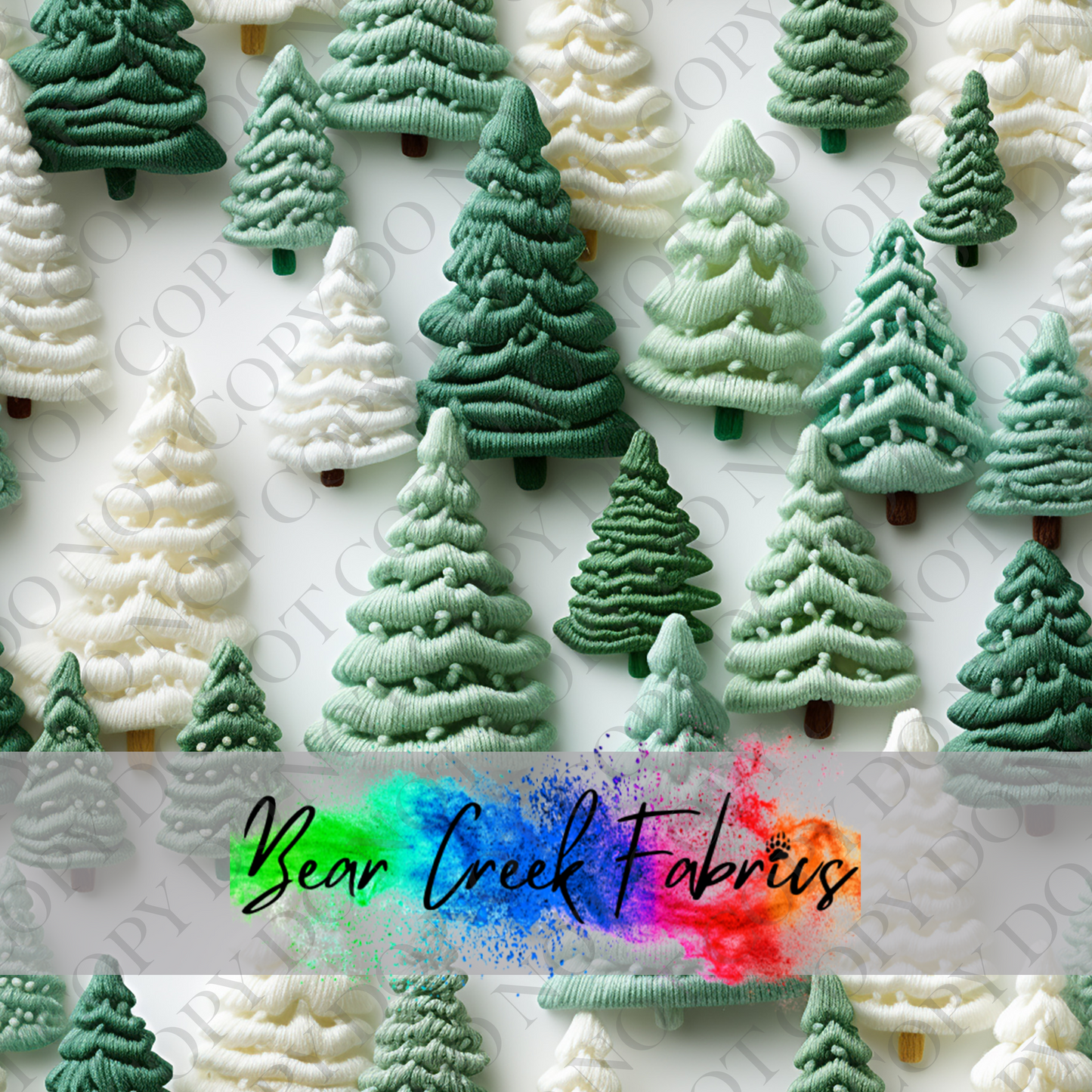 Crocheted Winter Forest