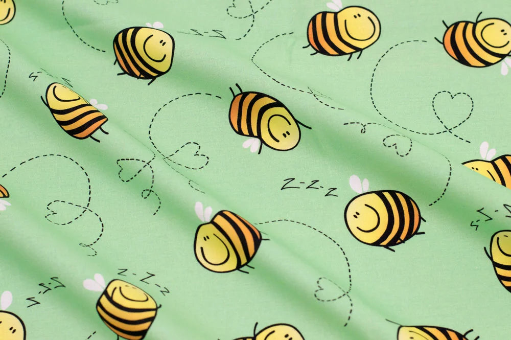 Happy Bees Cotton Woven