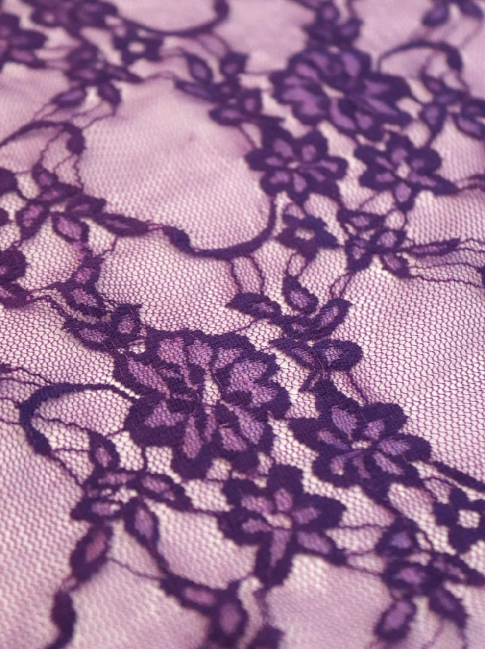 Purple Stretch Lace
