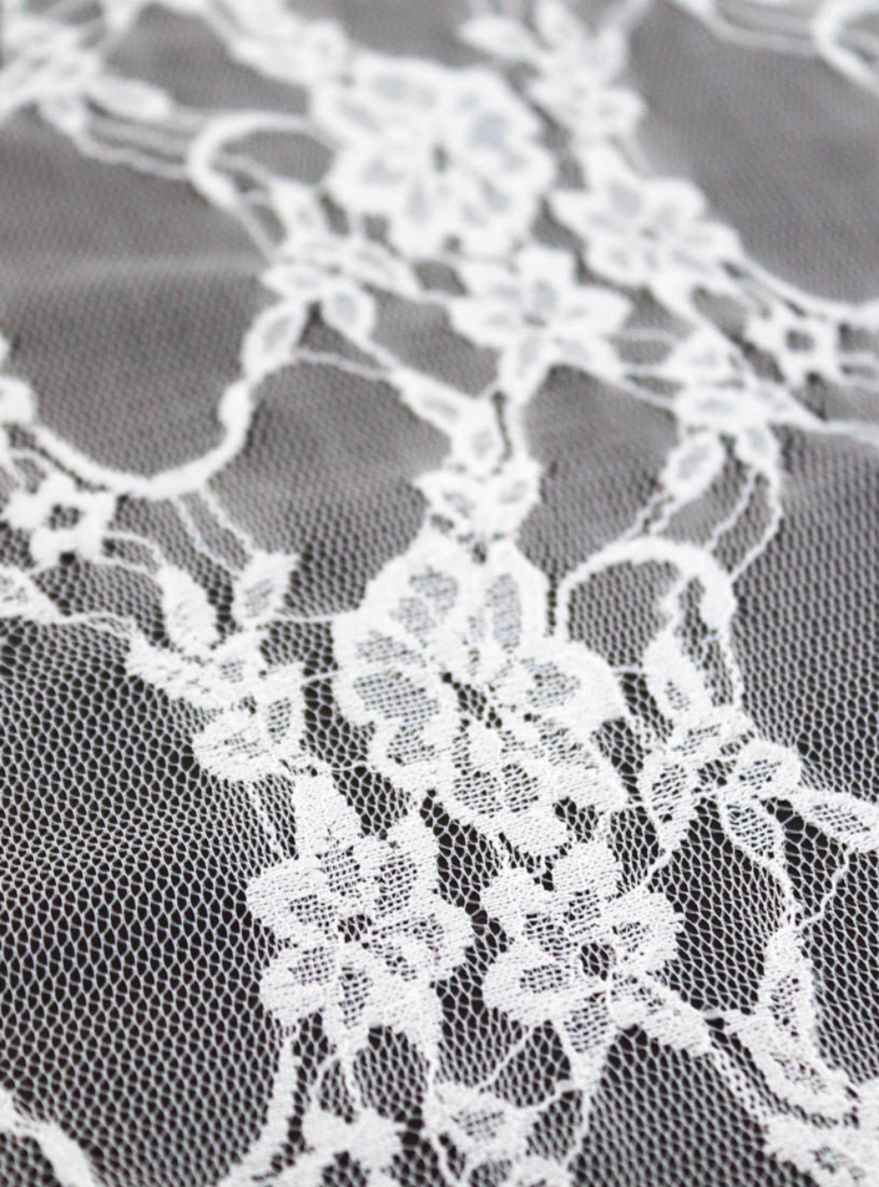 White Stretch Lace