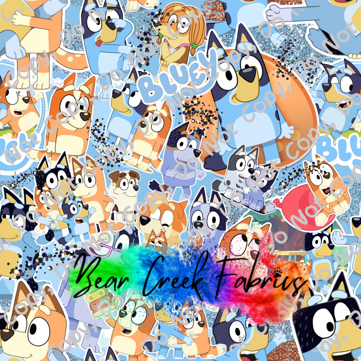 Blue Collage