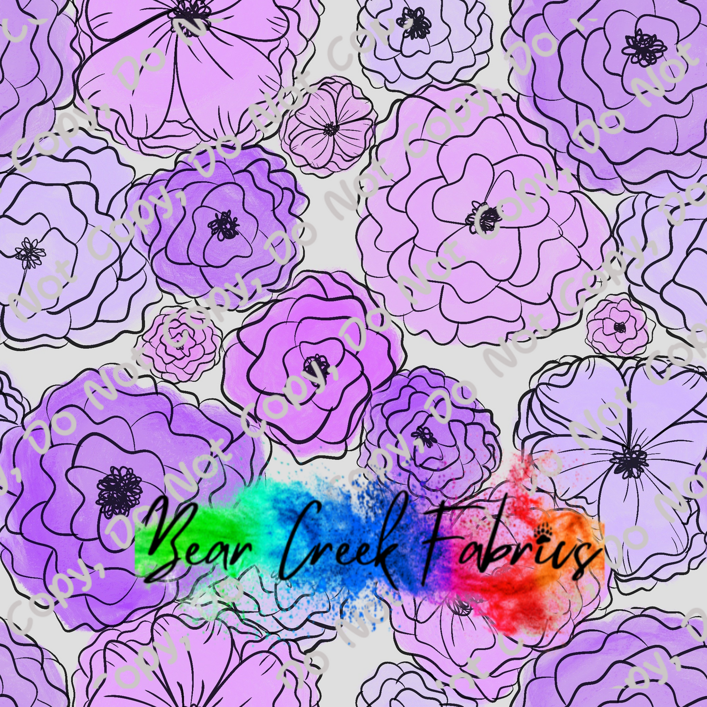 Lavender Watercolor Floral