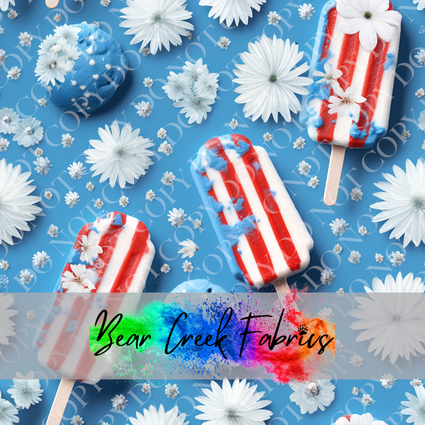 RWB Striped Popsicles