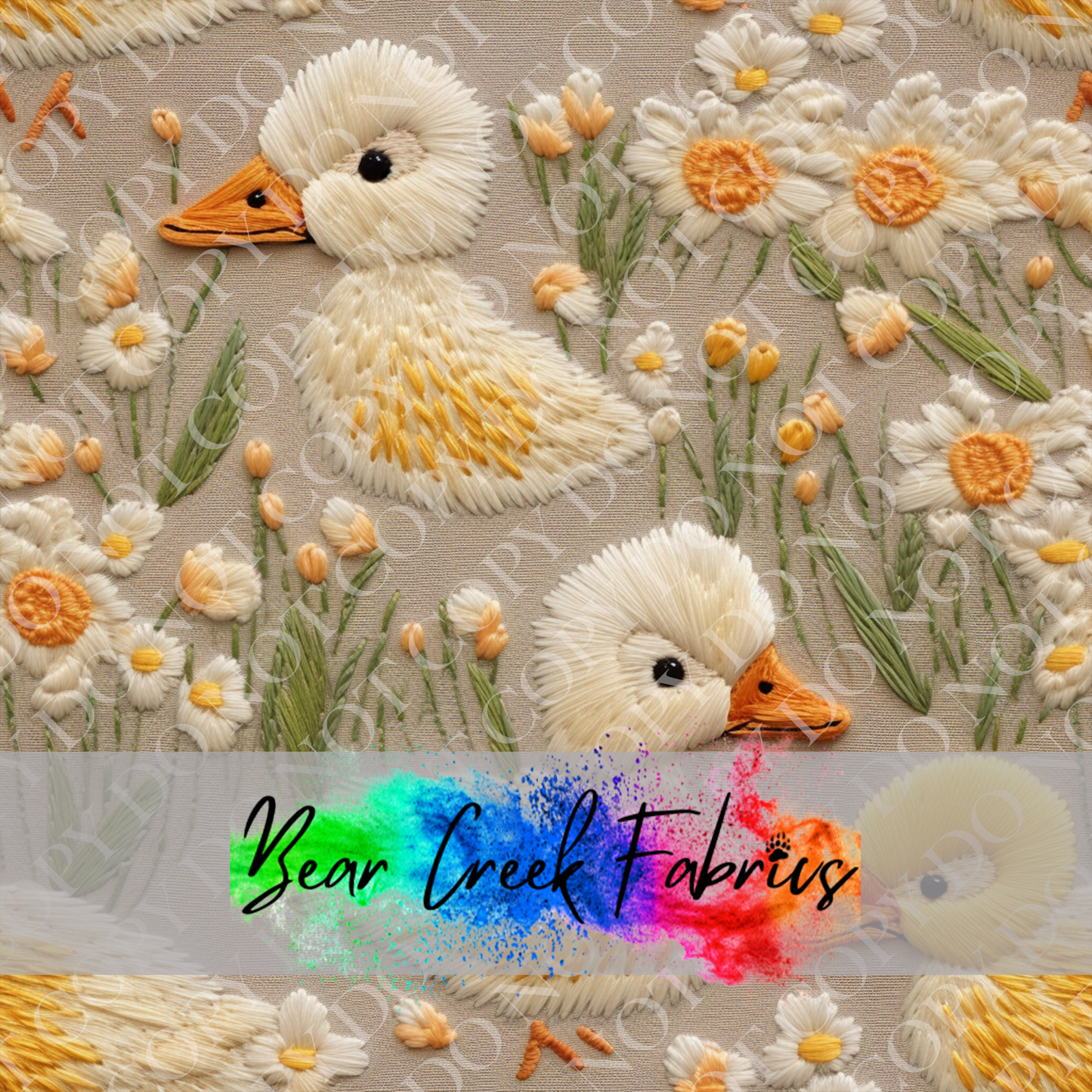Baby Duck Embroidery