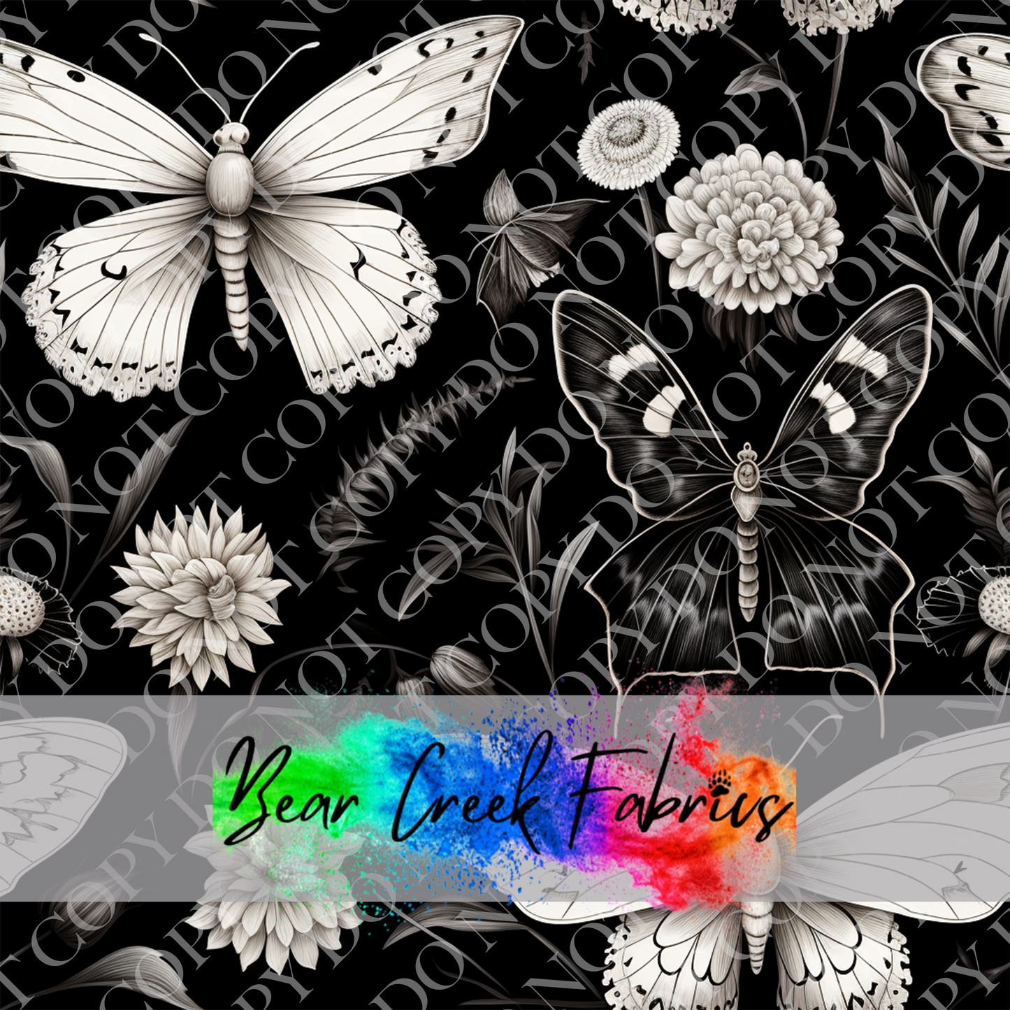 Monochrome Butterflies