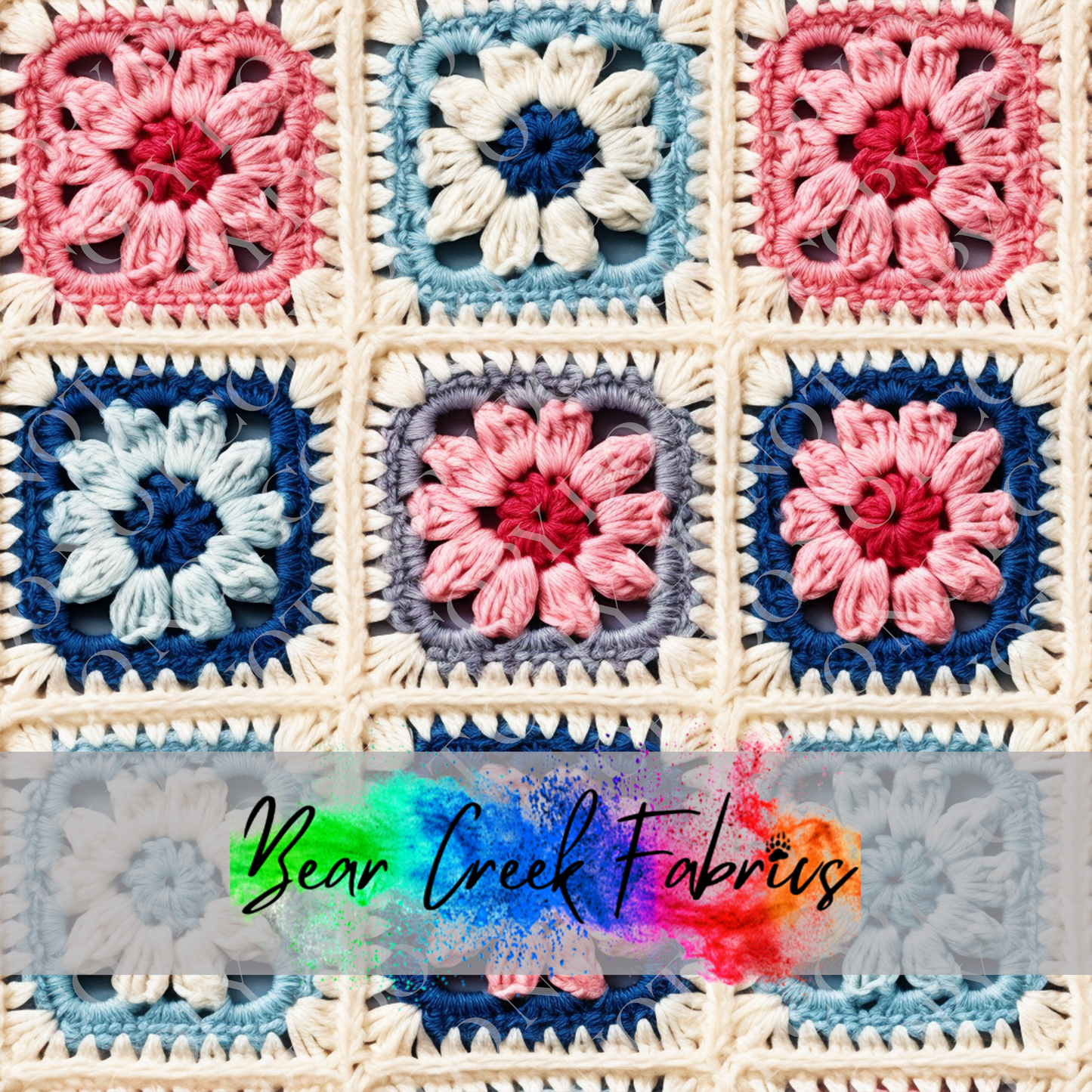 Crocheted Floral Squares 57