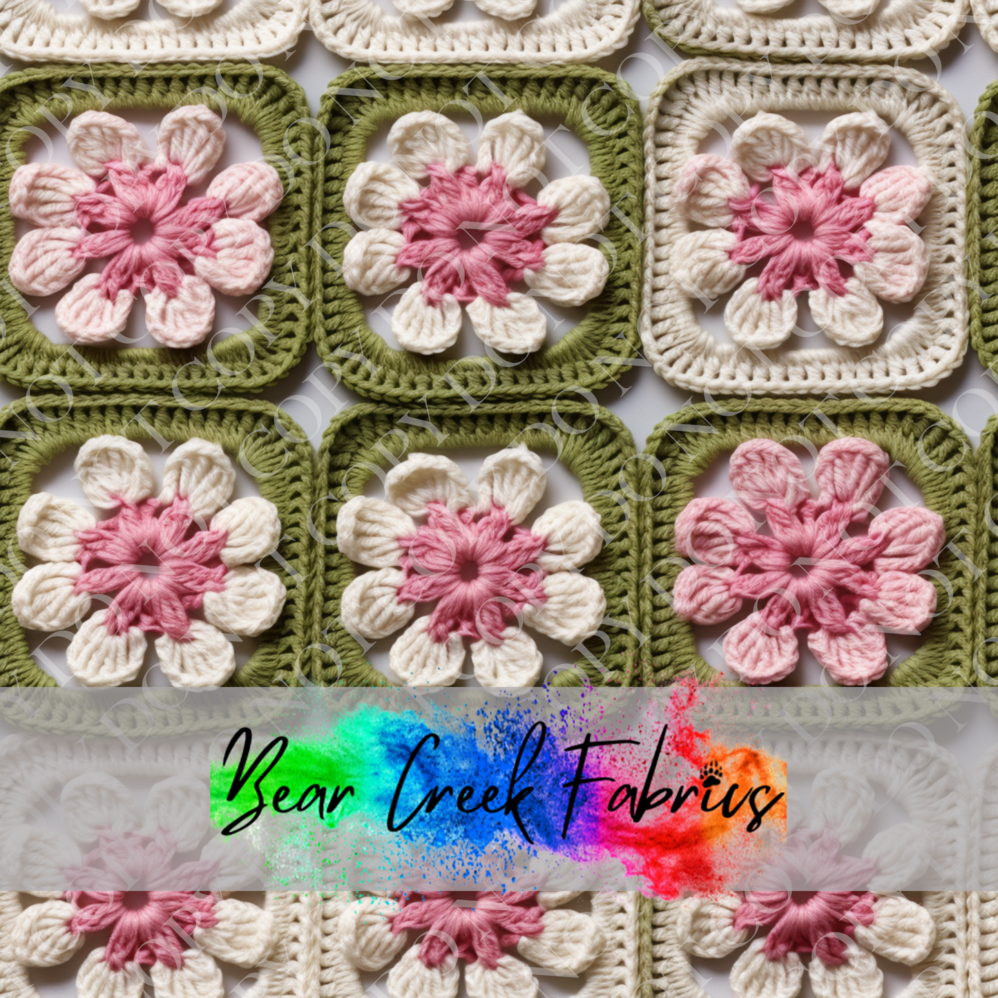 Crocheted Floral Squares 59