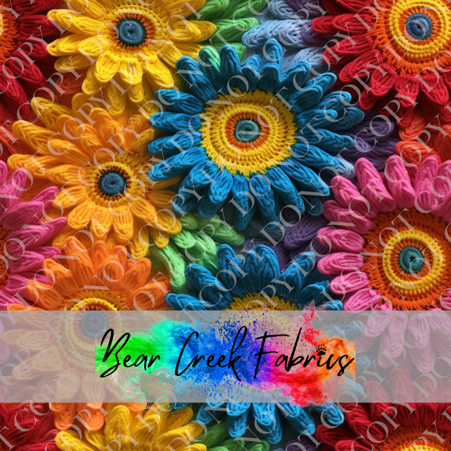 Crocheted Floral Squares 78