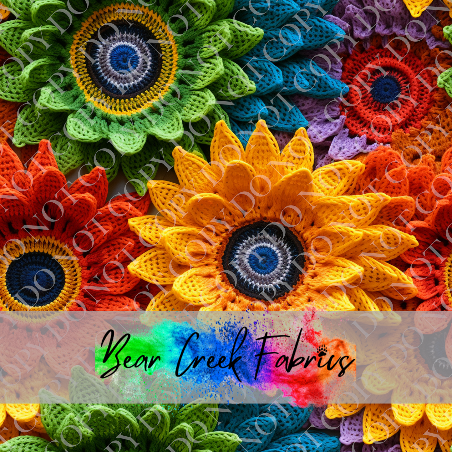 Crocheted Floral Squares 79