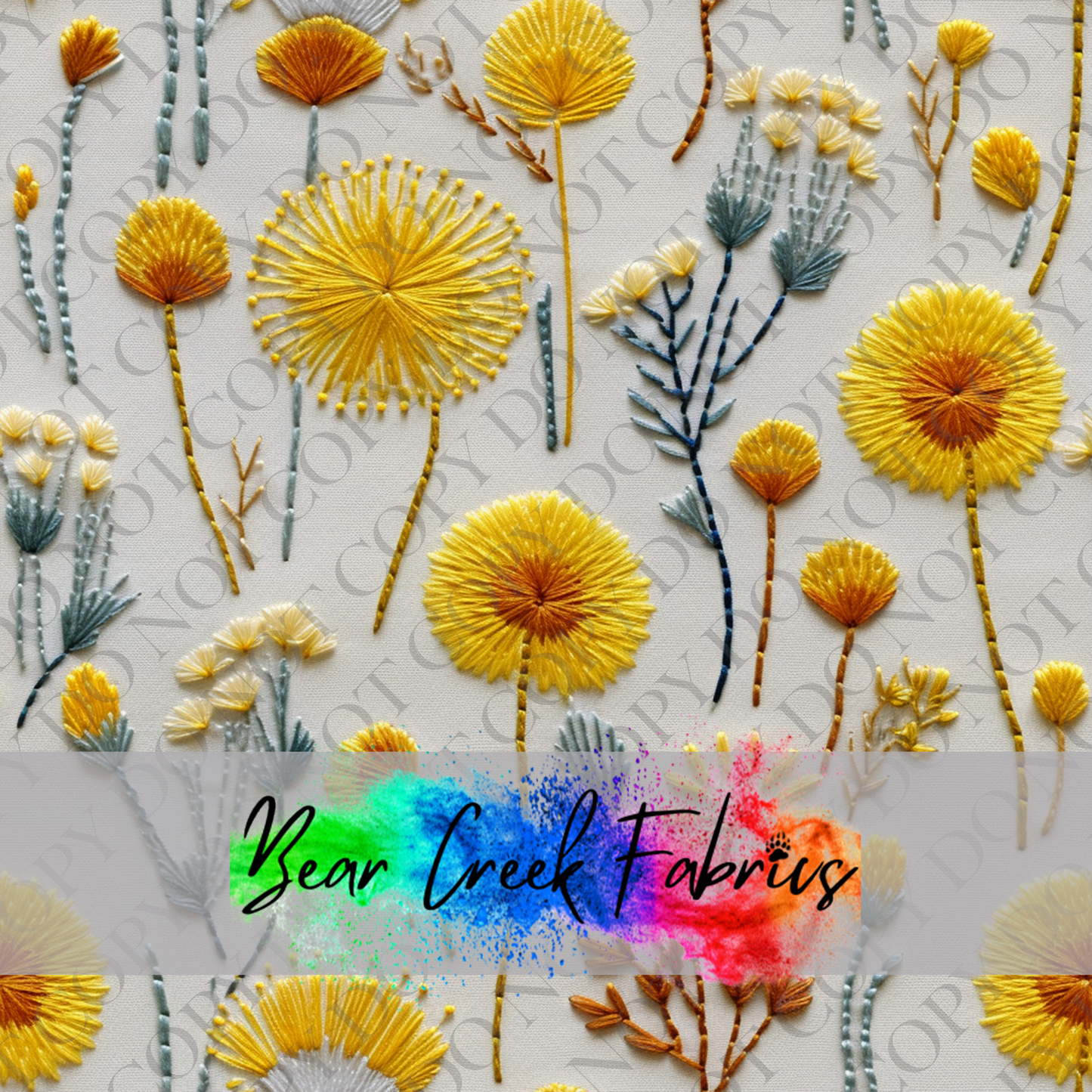 Dandelion Embroidery