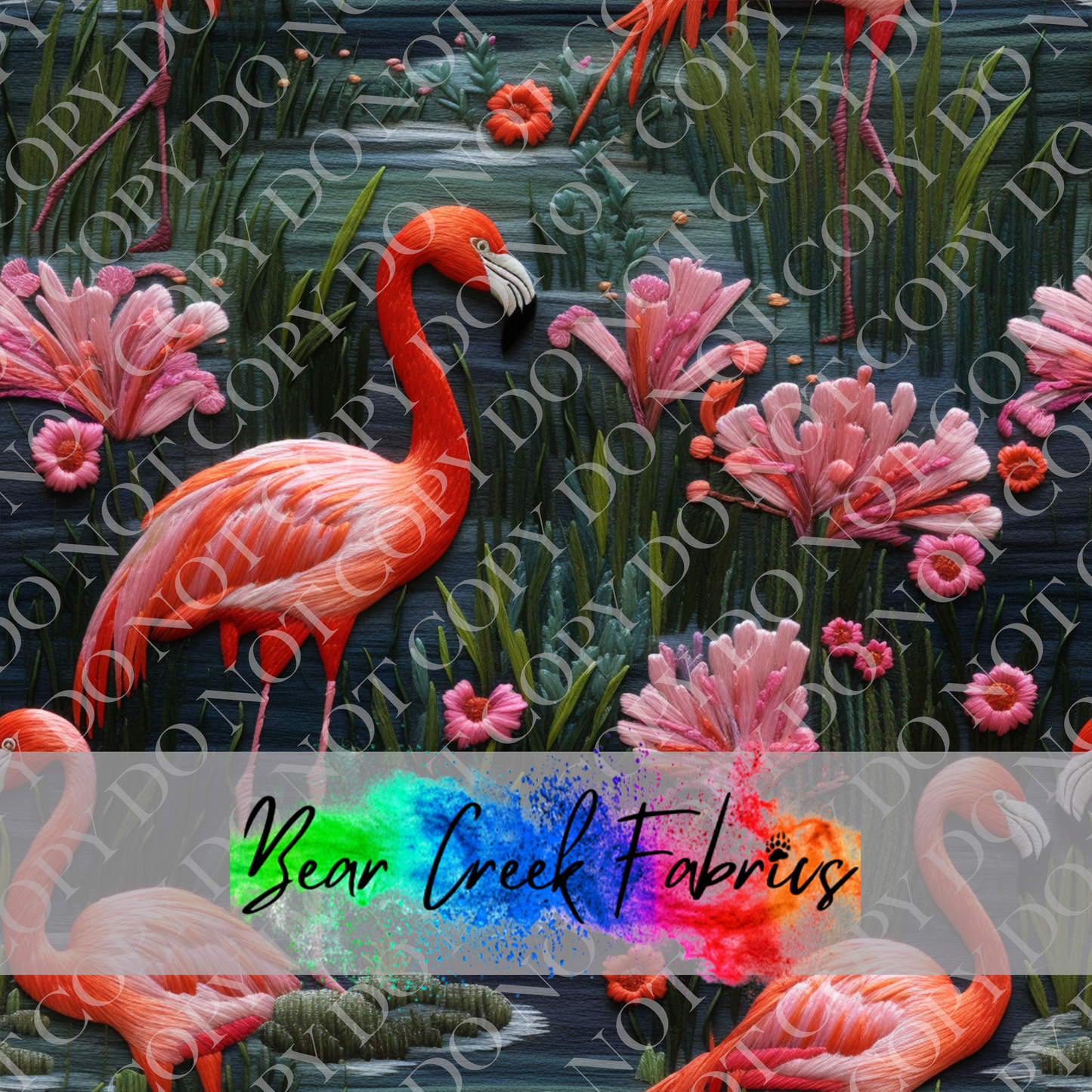 Flamingo Embroidery