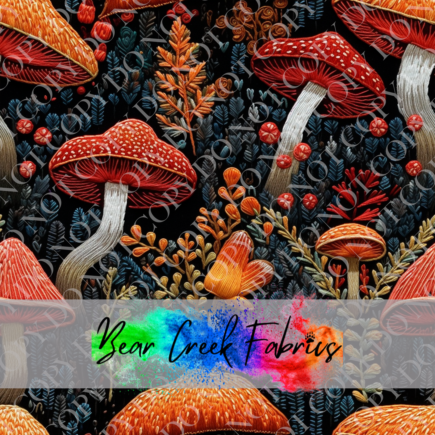 Mushroom Embroidery 2