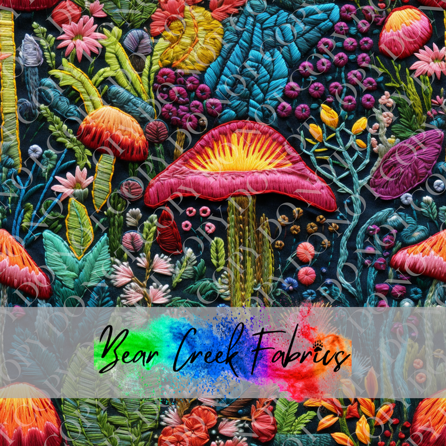 Mushroom Embroidery 4
