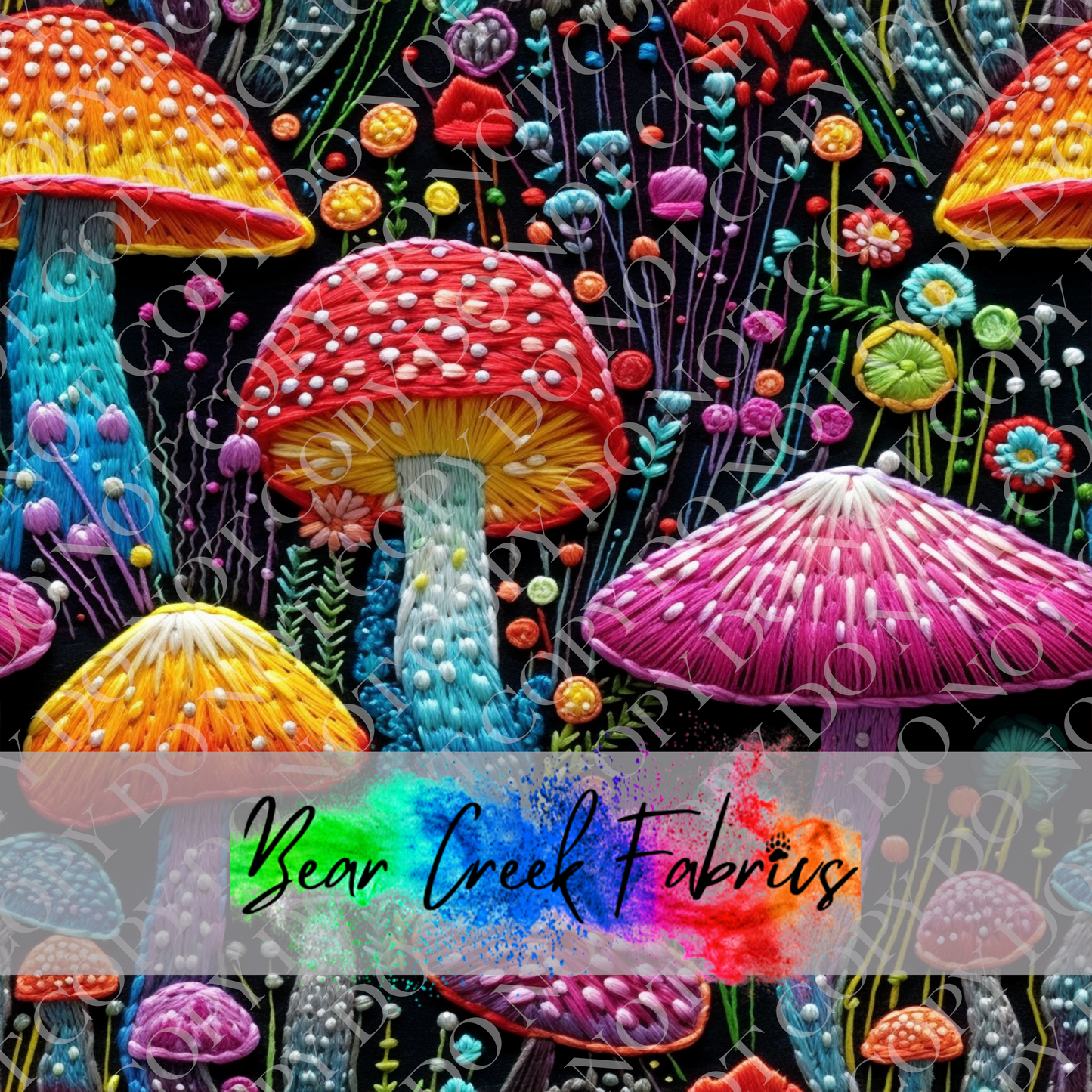Mushroom Embroidery 13