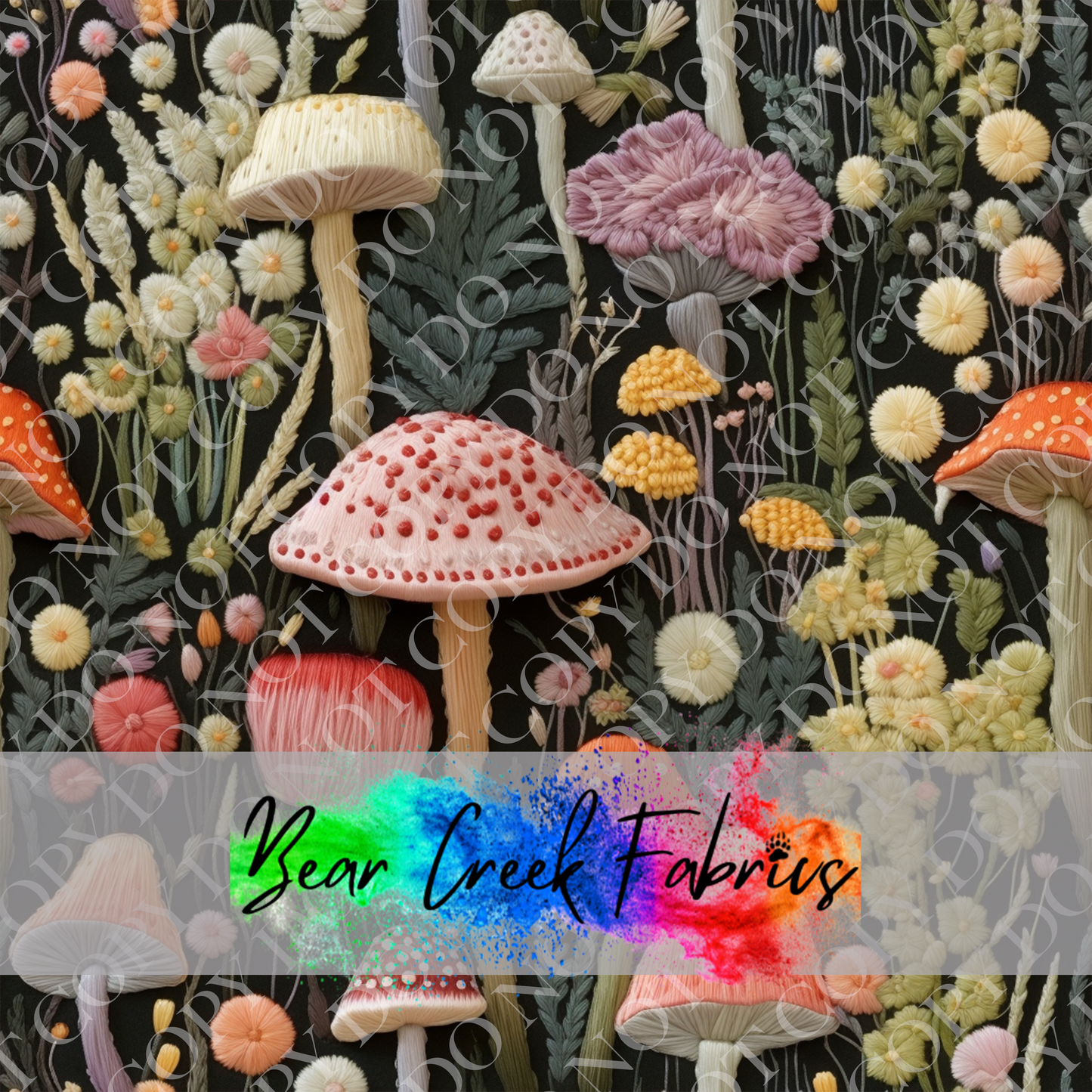 Mushroom Embroidery 18