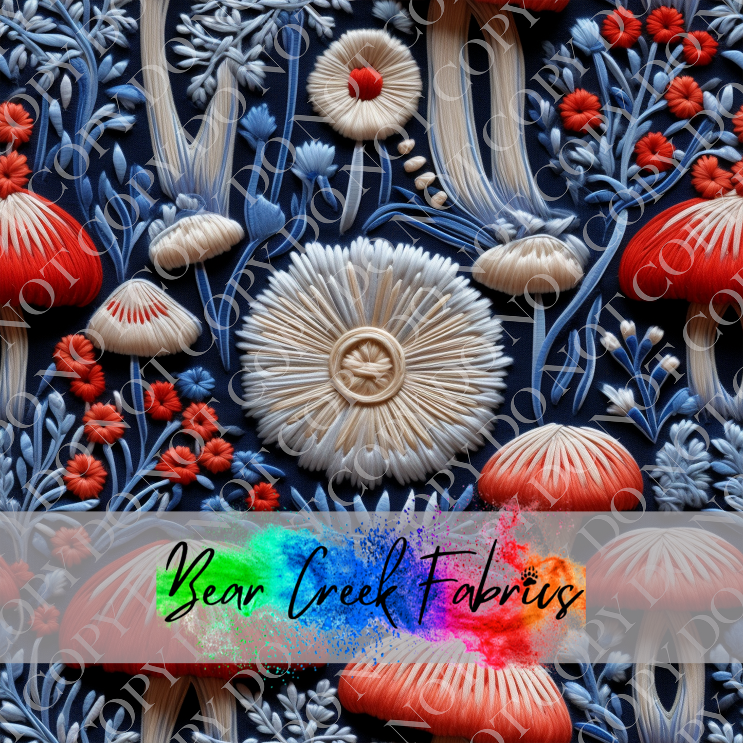 Mushroom Embroidery 20