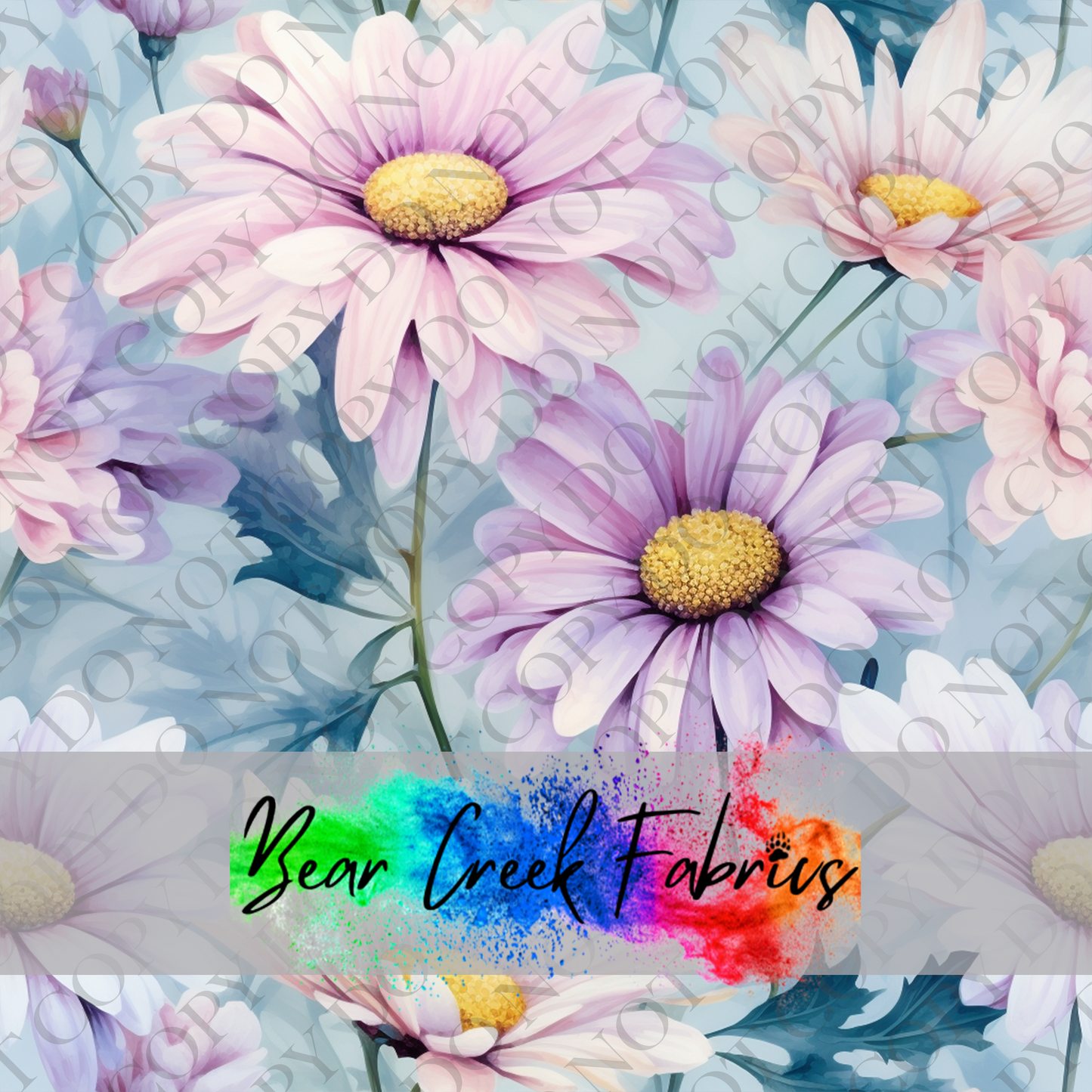 Pastel Daisy Painting