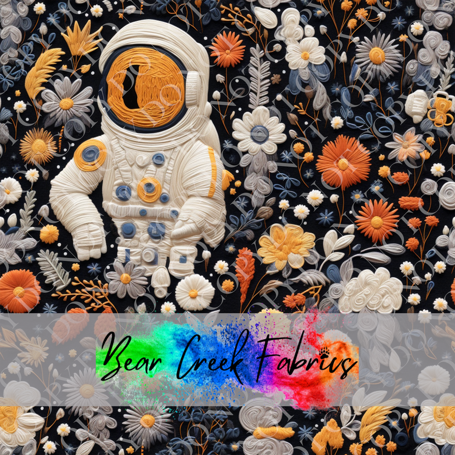 Astronaut Flower Field