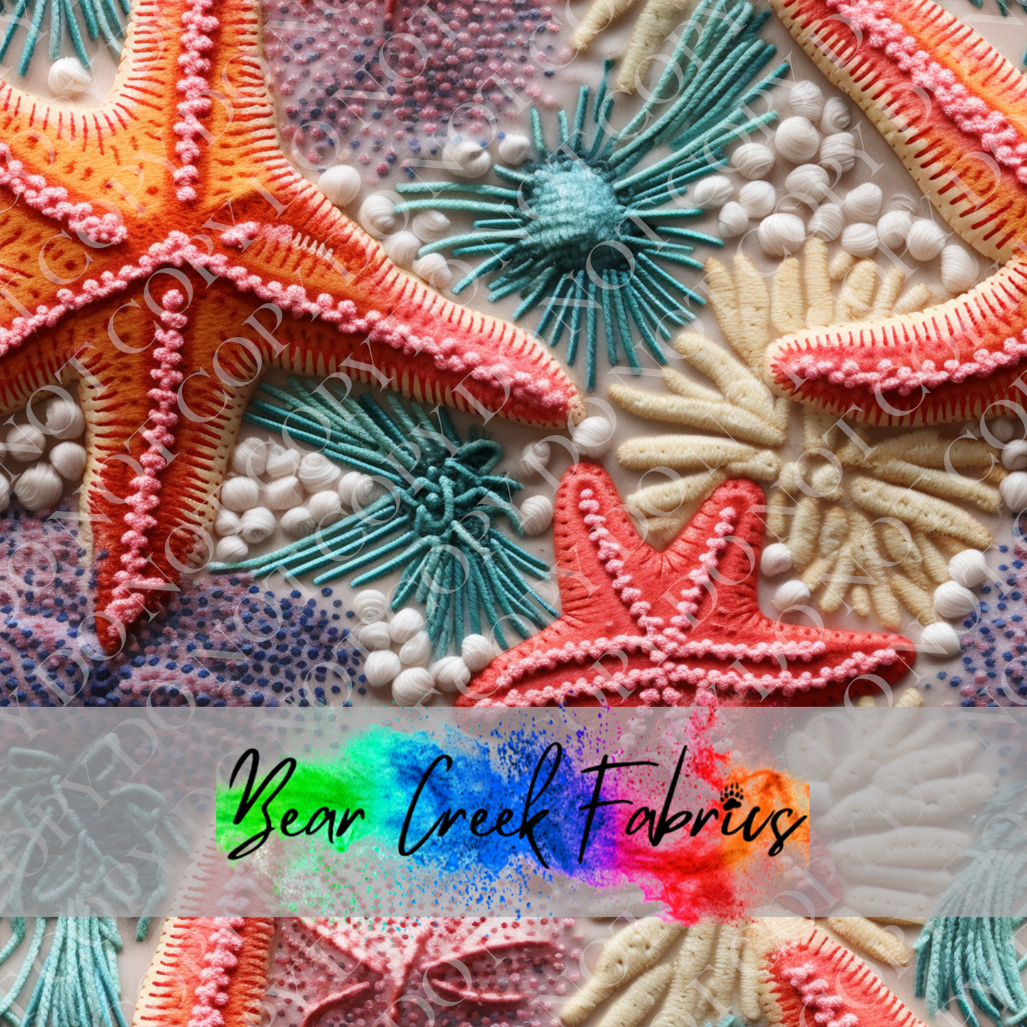 Starfish Embroidery