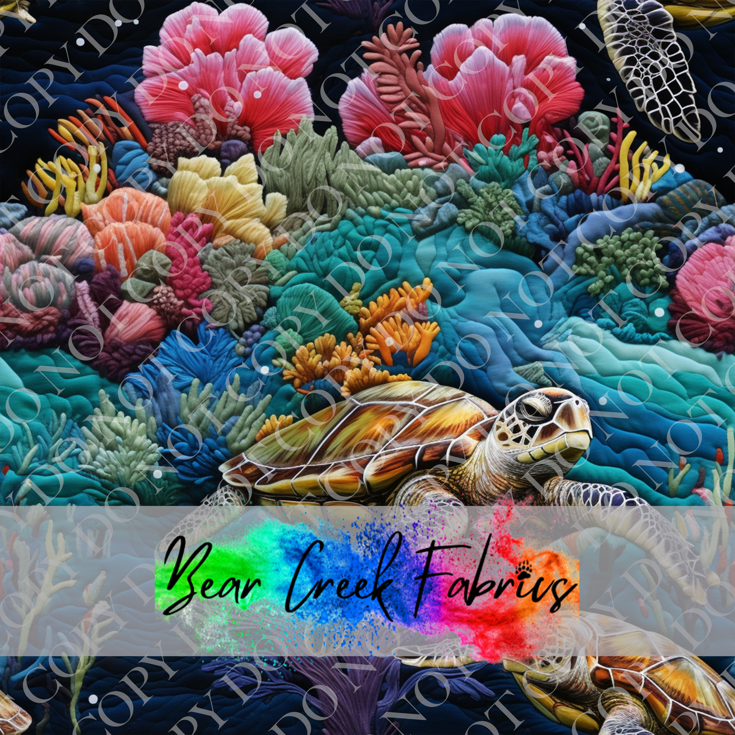 Sea Turtle Embroidery