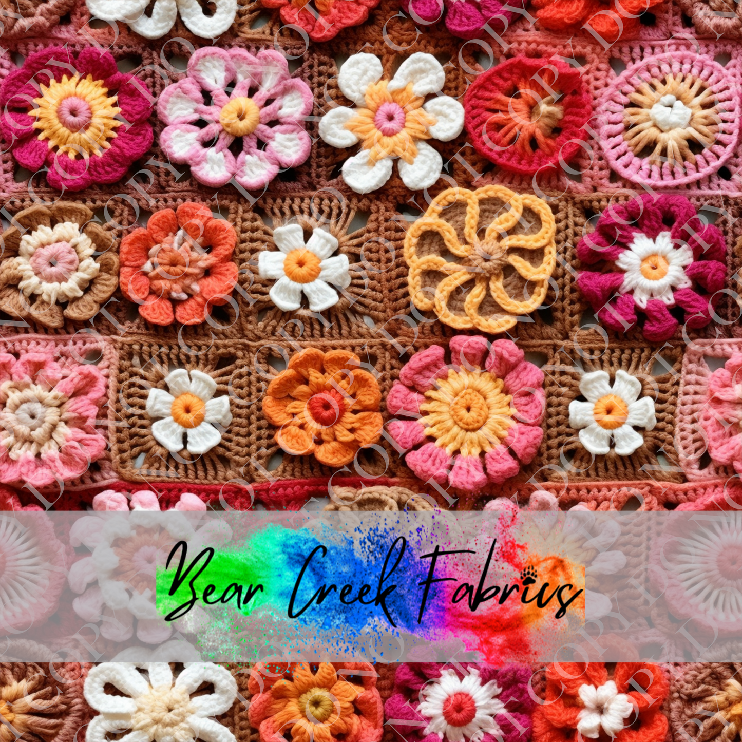 Crocheted Floral Squares 83