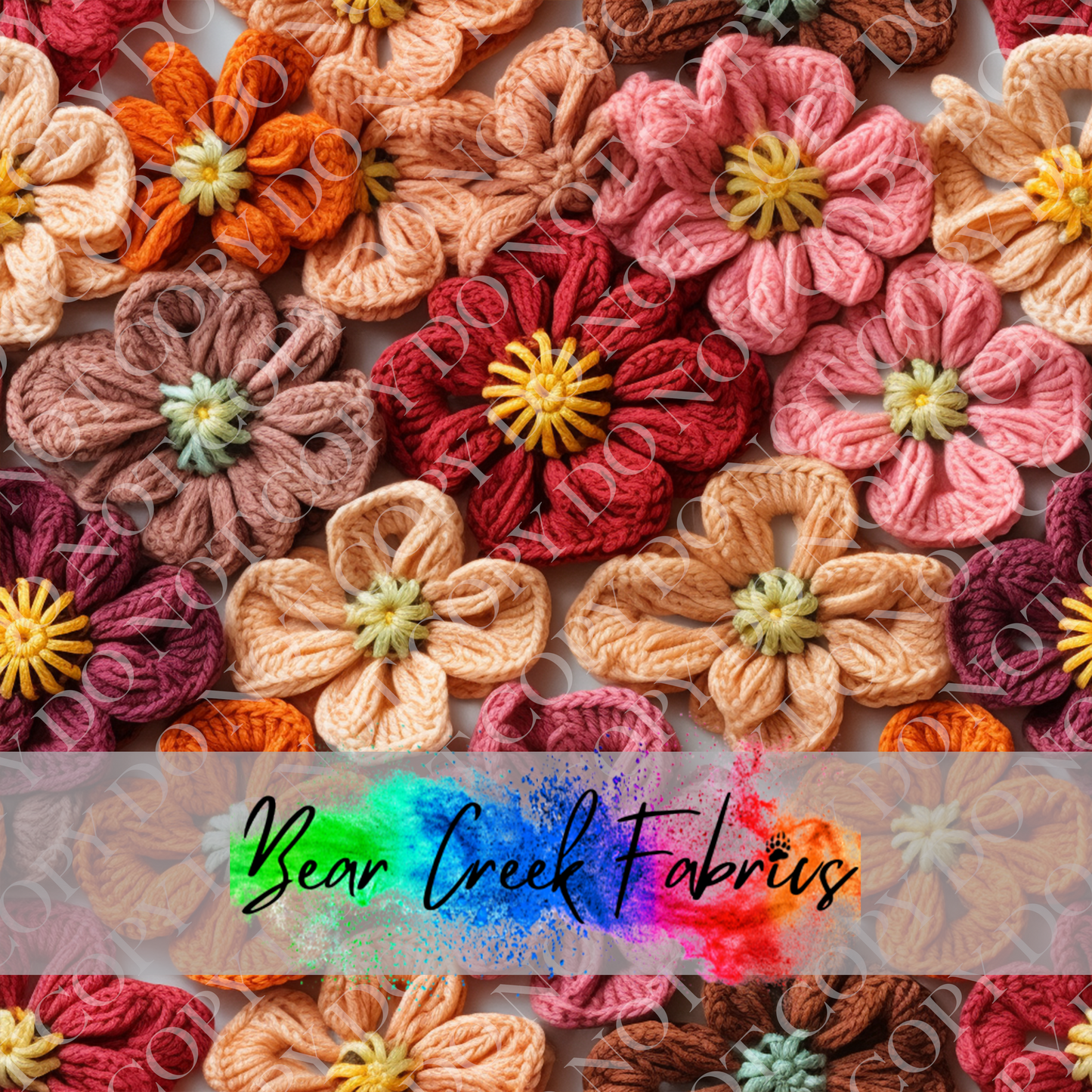 Crocheted Floral Squares 85