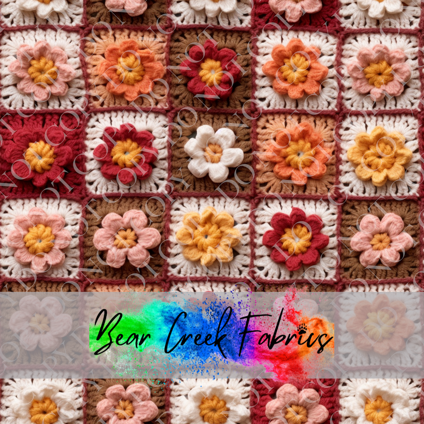 Crocheted Floral Squares 87