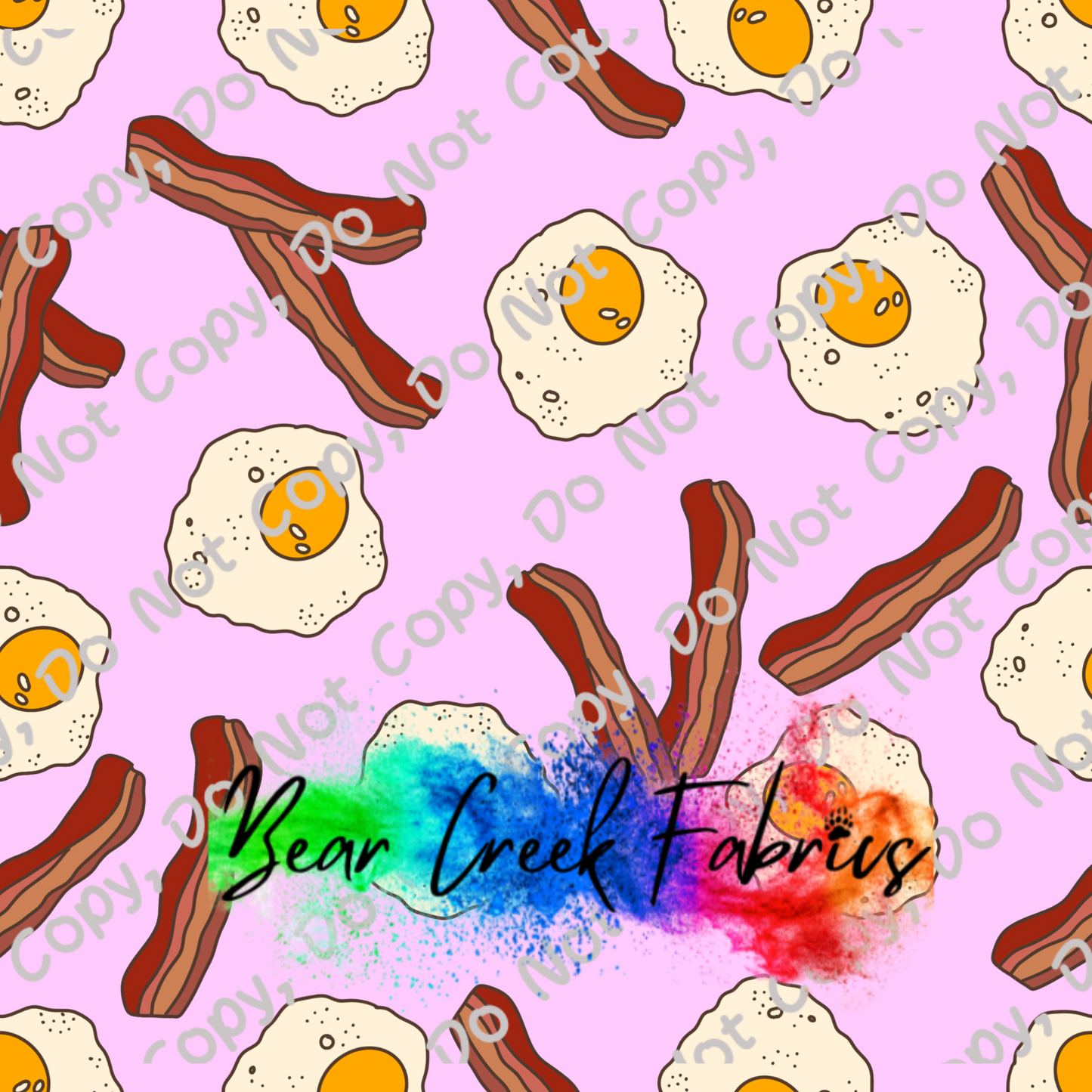 Pink Bacon and Eggs