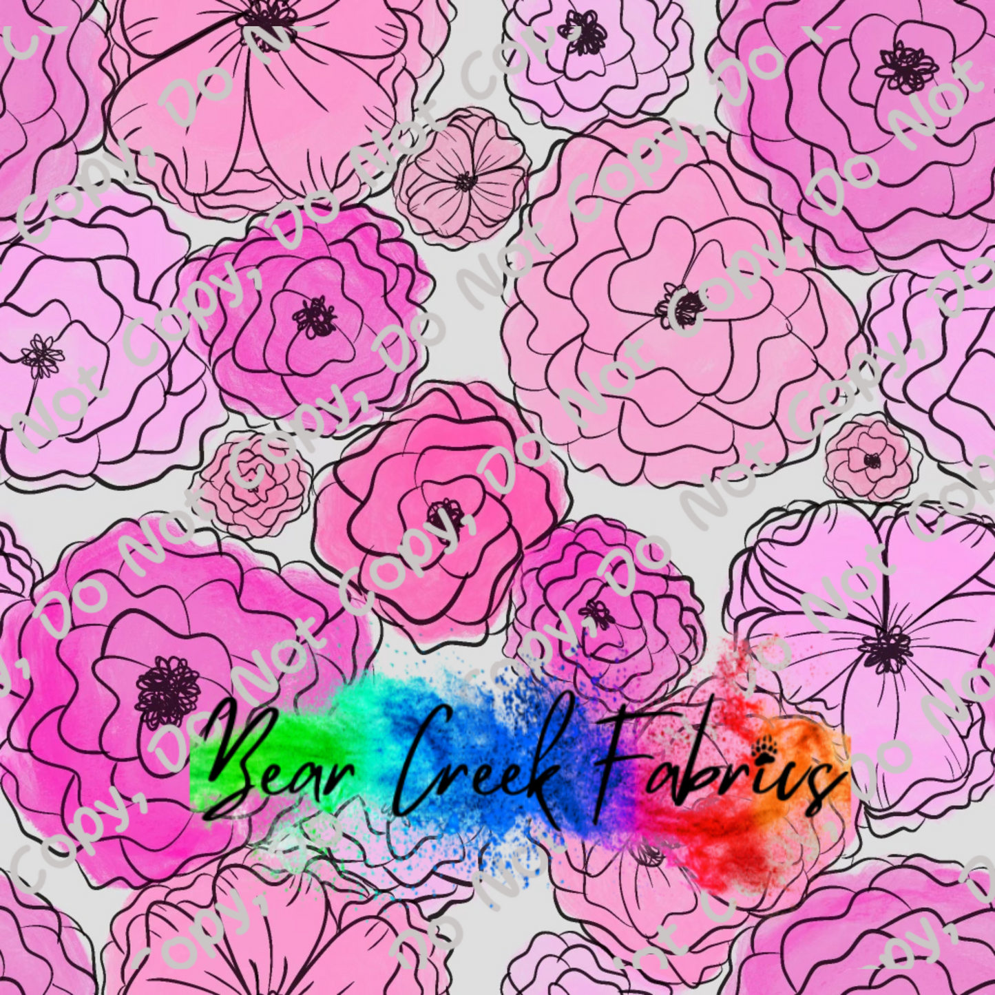 Pink Watercolor Floral