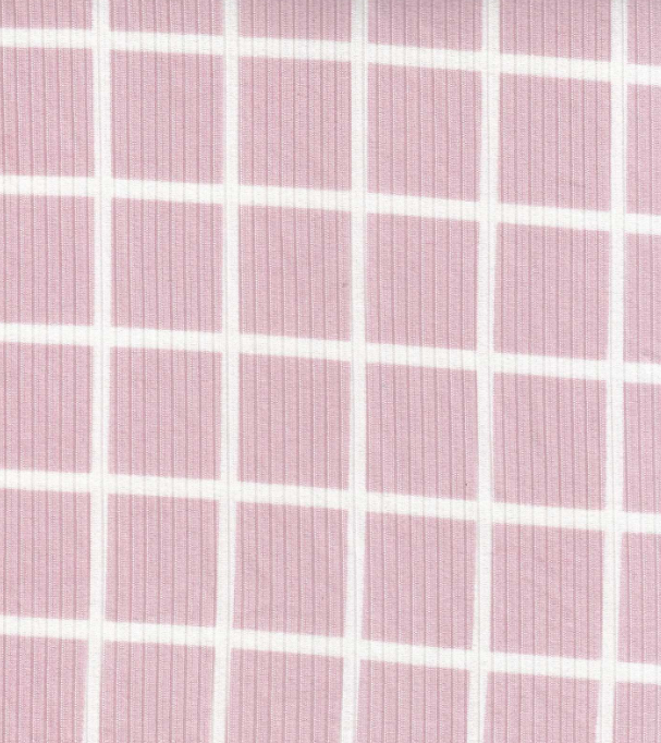 Pink Windowpane Yummy Wide Rib (8x2)