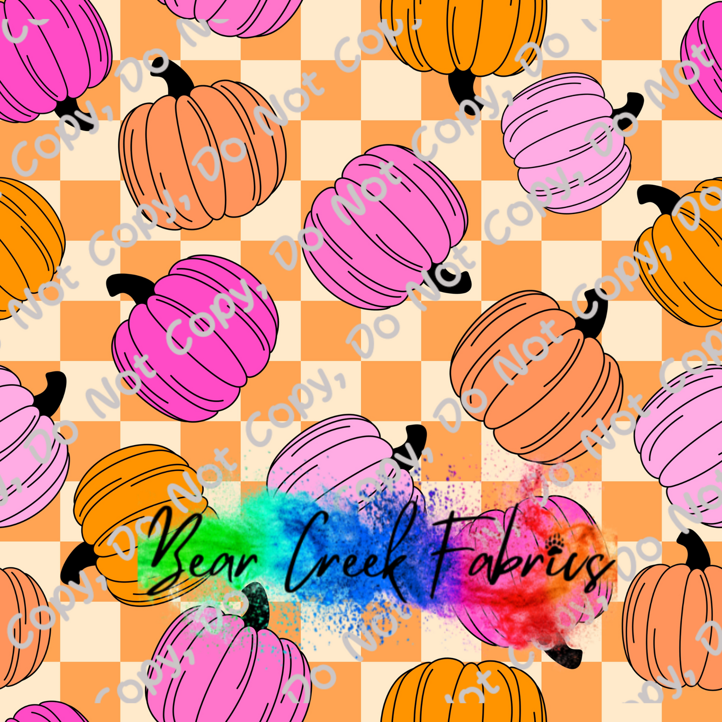 Pumpkin Checkered
