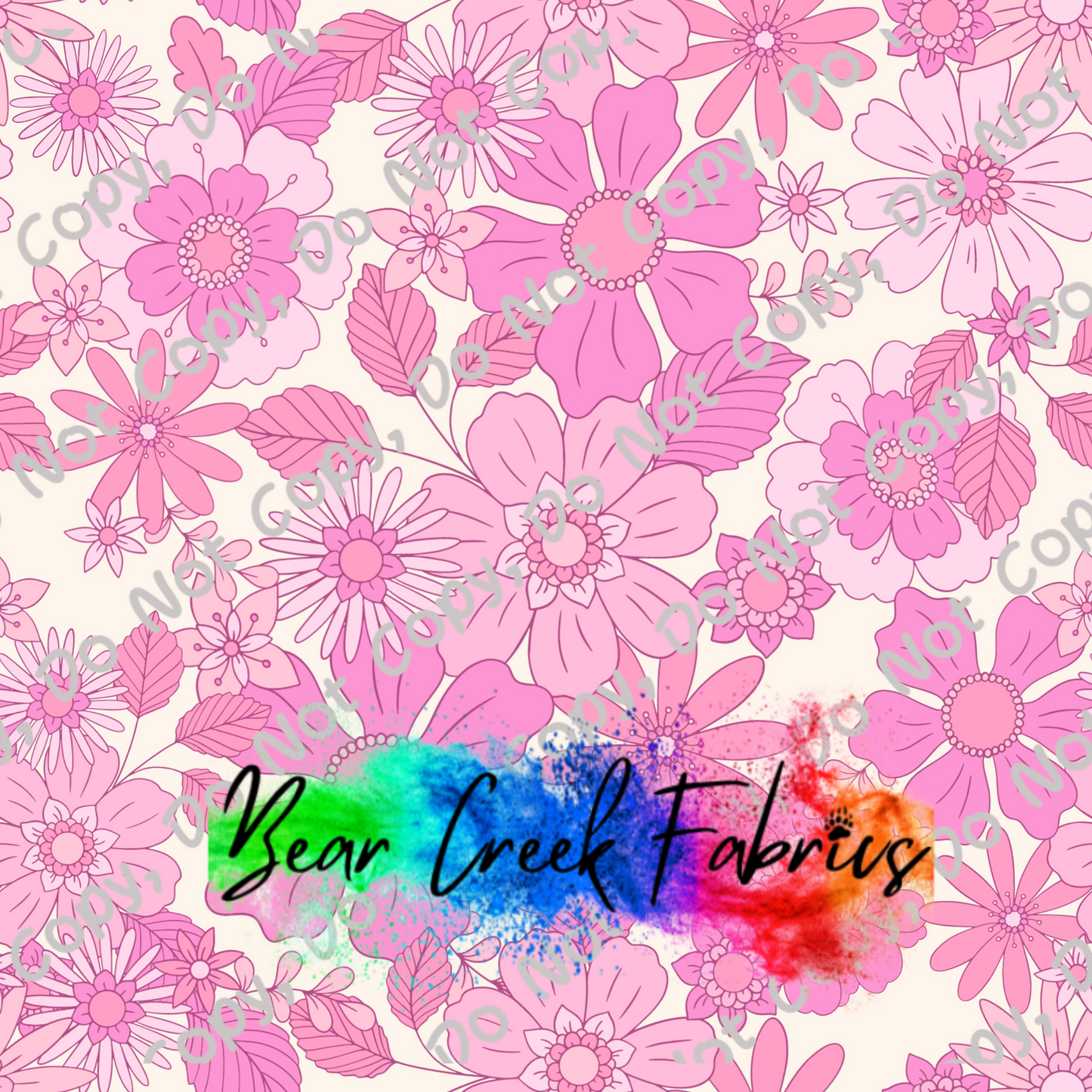 Retro Floral Pink
