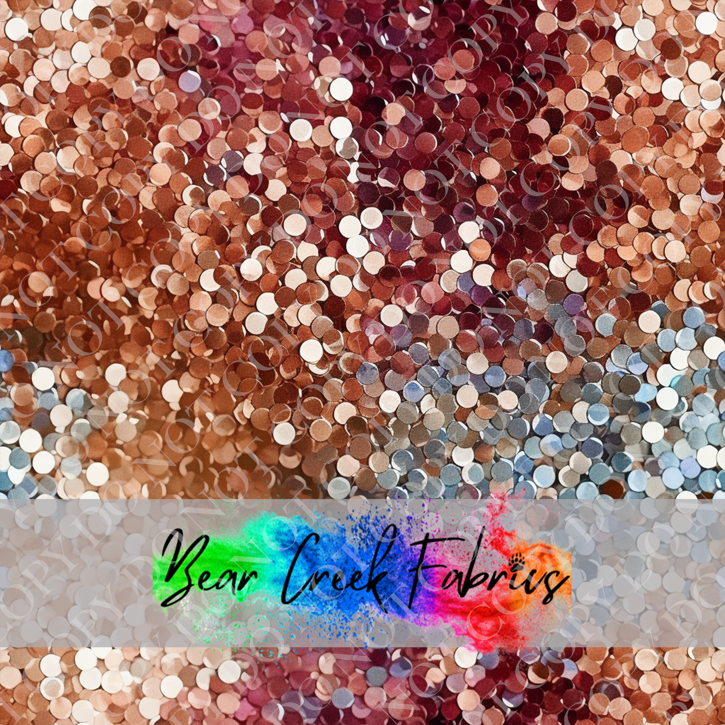 Brown Gold Glitter