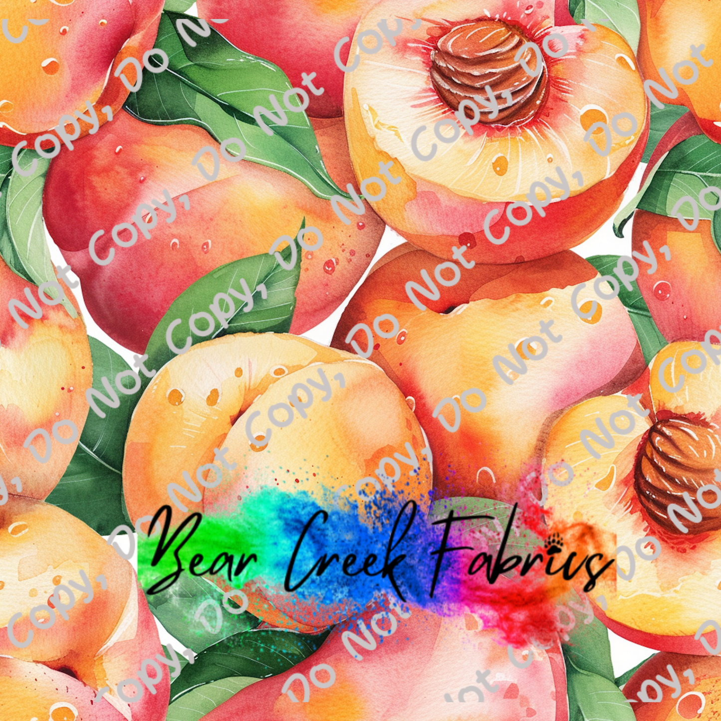 Watercolor Peaches