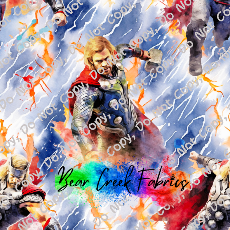 Watercolor Thunder God