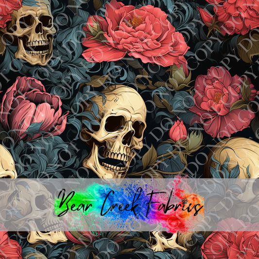 Floral Skulls