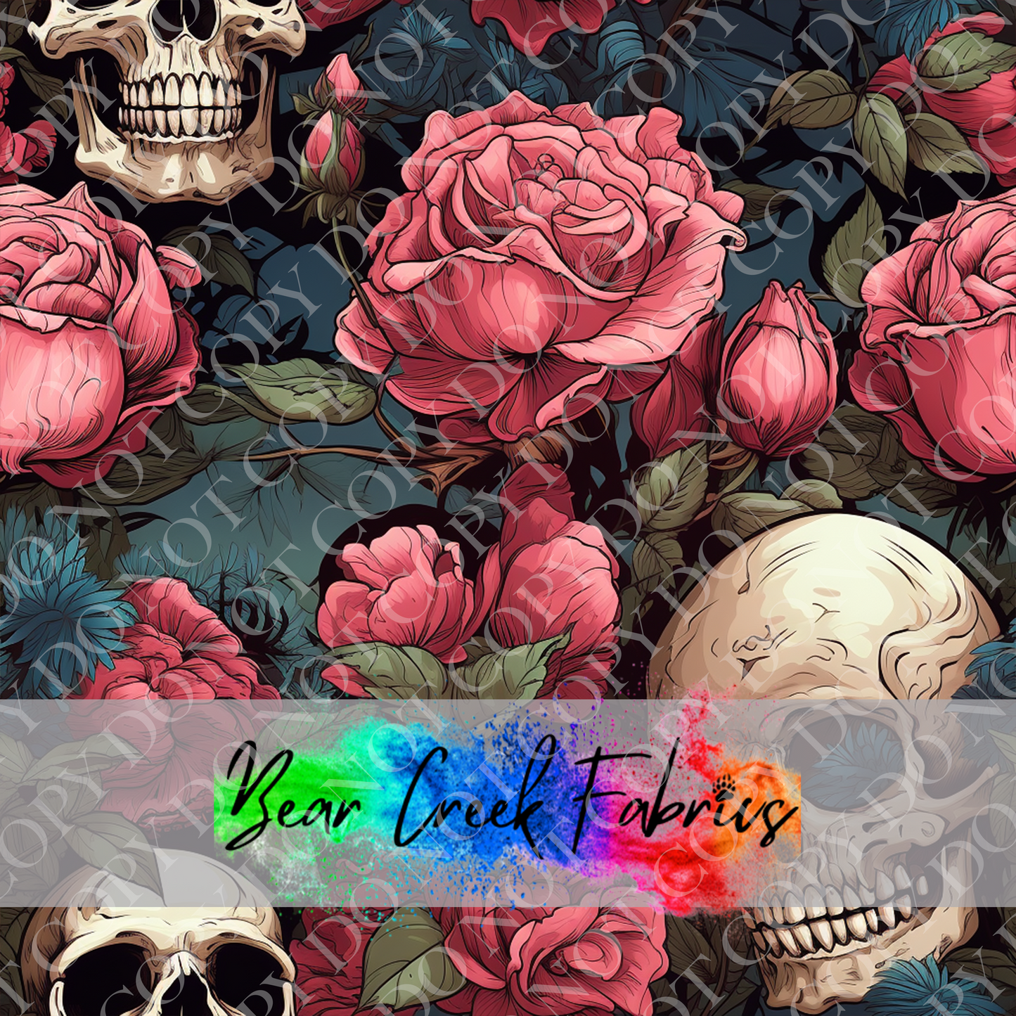 Floral Skulls 2