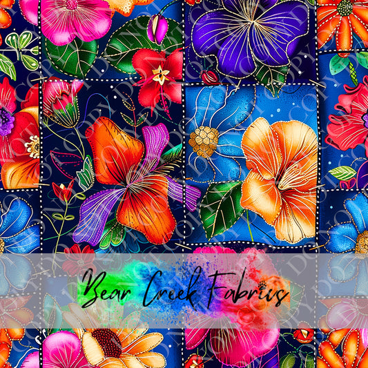 Neon Flower Patchwork 3