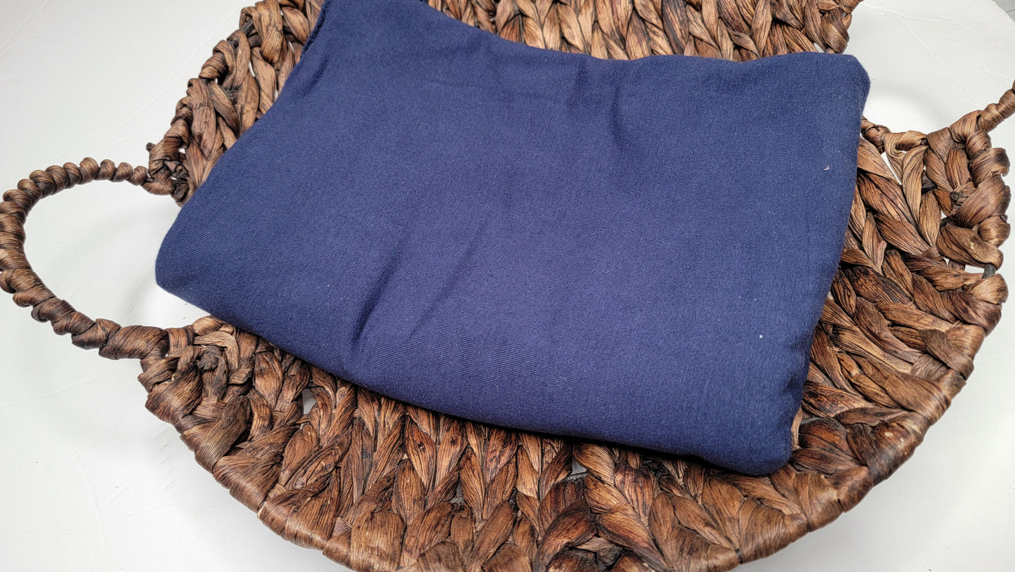 Navy  - 12 oz. Solid Cotton Spandex (CL)