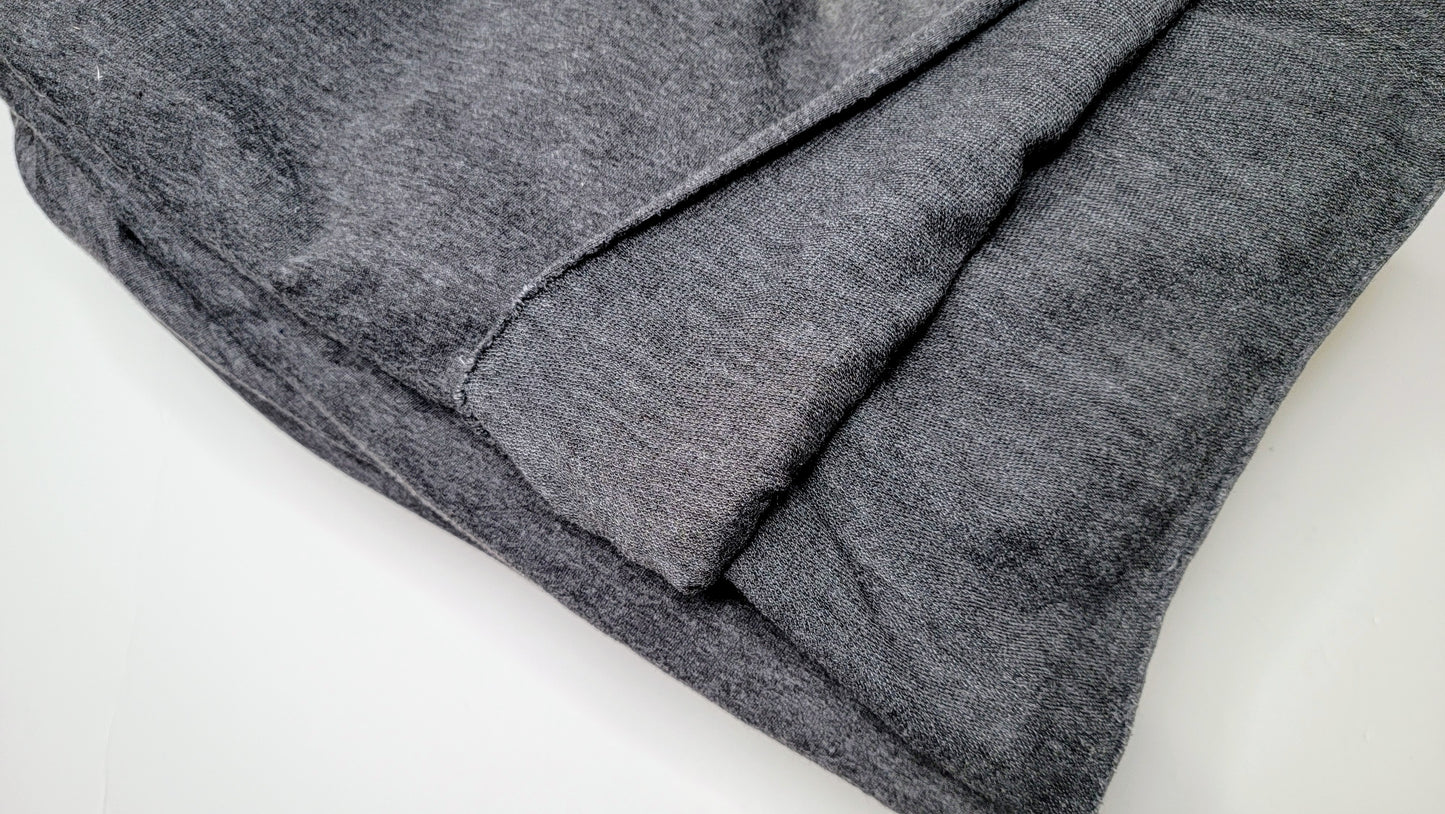 Charcoal - Solid Cotton French Terry