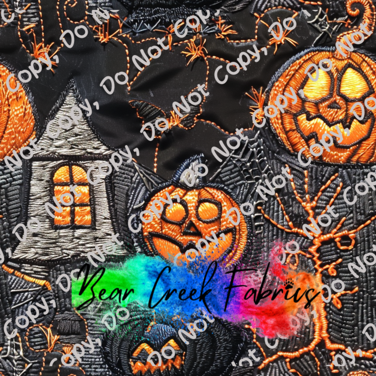 Cute Halloween Embroidery