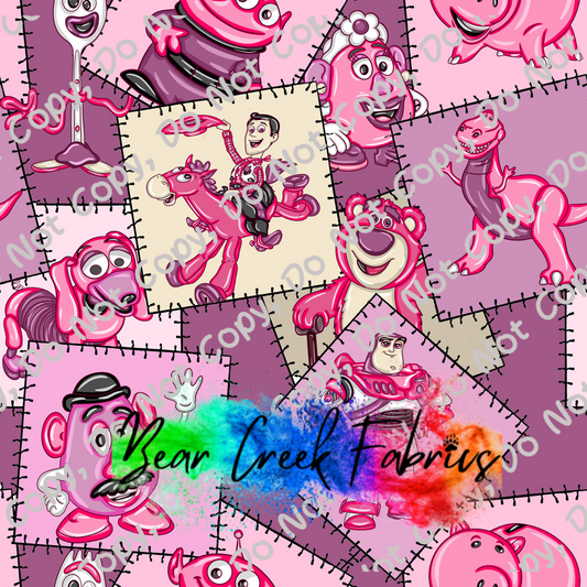 Pink Toys Collage