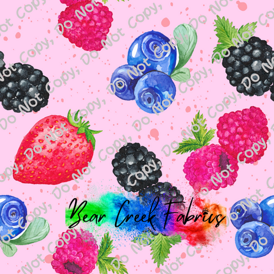 Berries on Pink