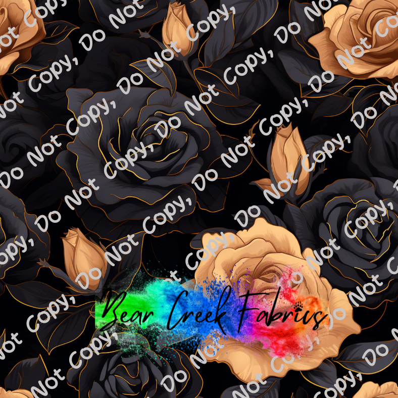 Black and Gold Roses