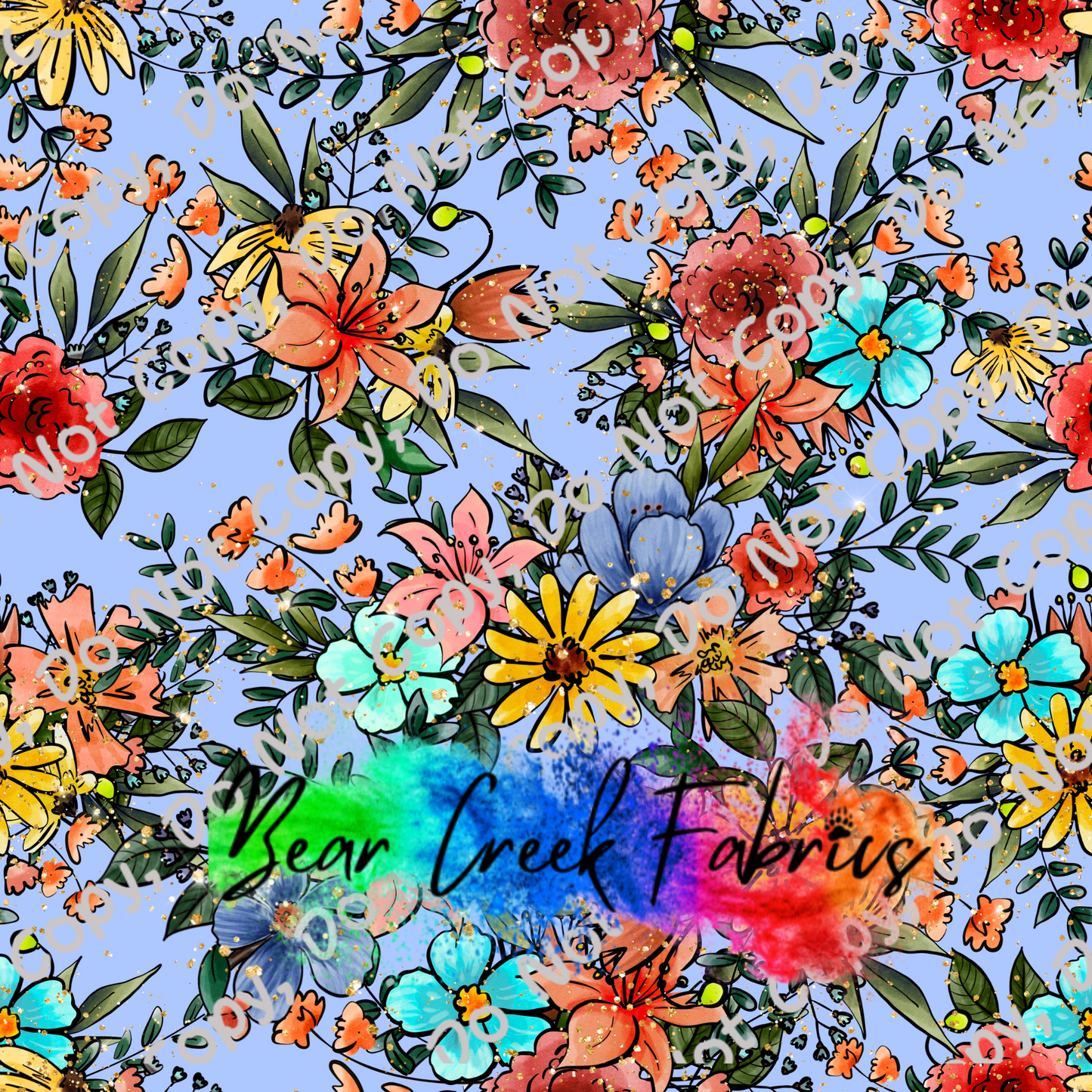 Blue Floral