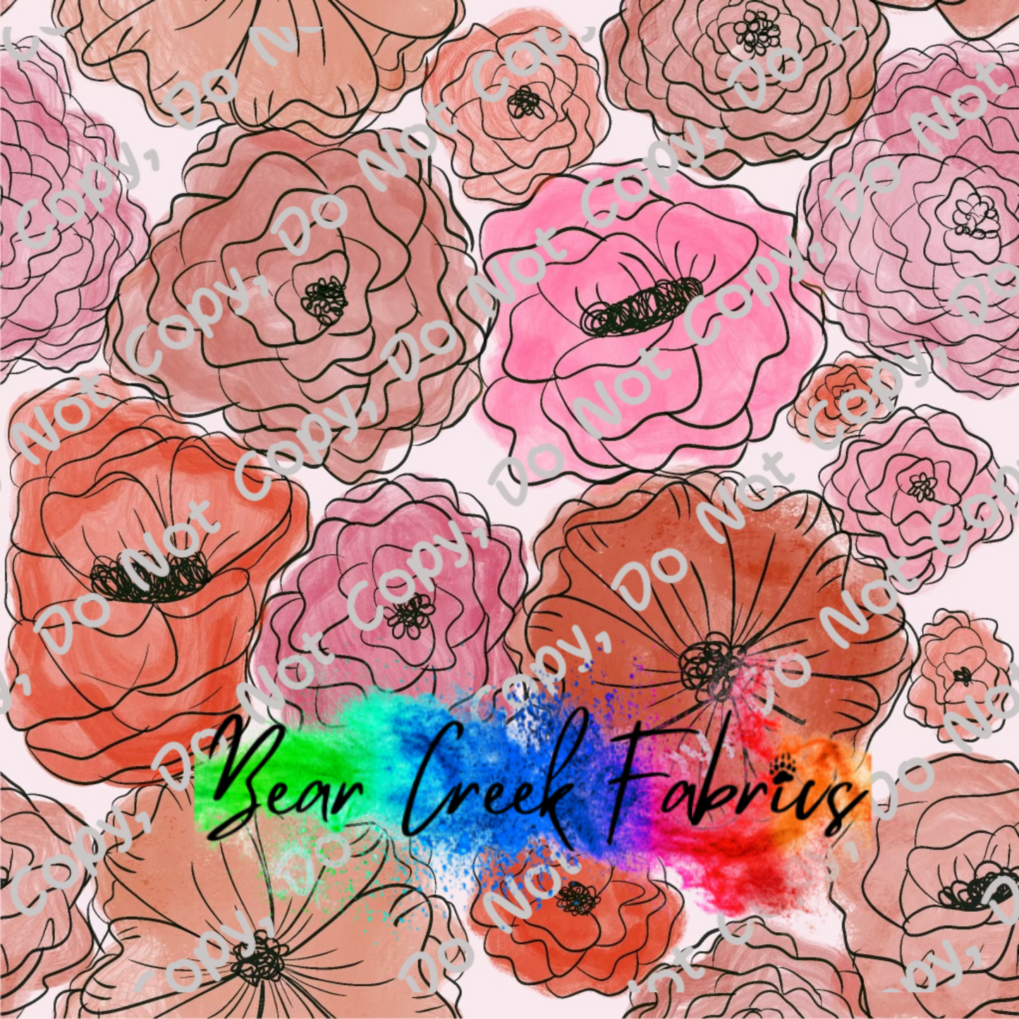 Pink Watercolor Floral