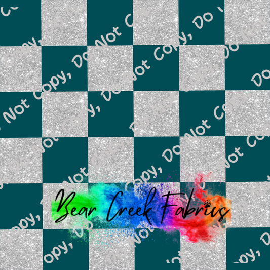 Checkered Glitter Eagles