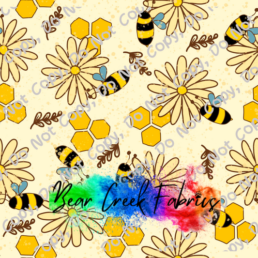 Hand Drawn Bees