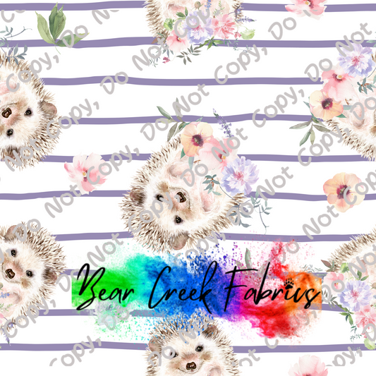 Hedgehog Floral Lines