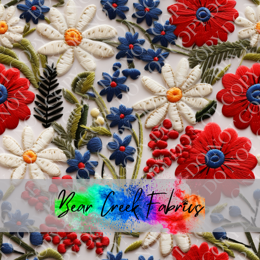 RWB Floral Embroidery 4